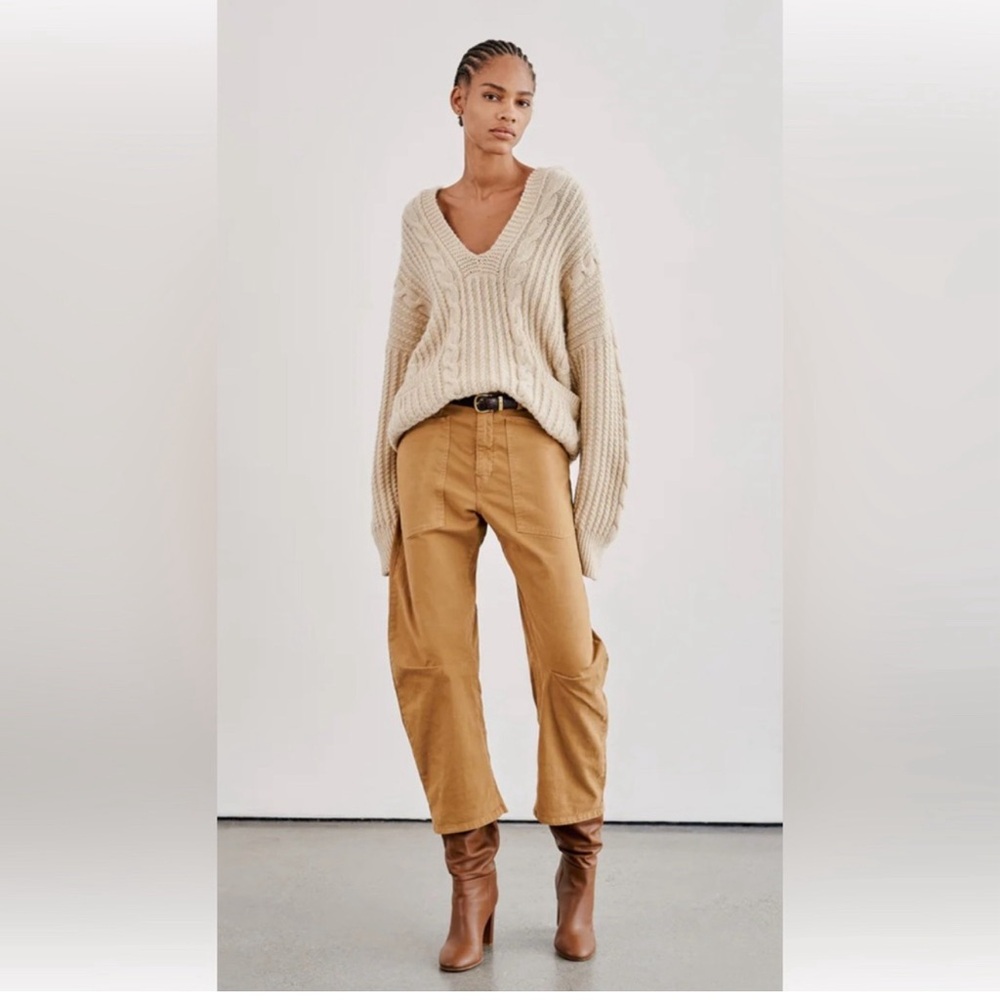 Nili Lotan Shon Pants, Size 4, Camel